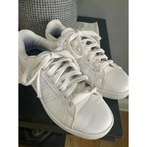 Adidas Cloudfoam Advantage Clean Shoes White 7 - Picture 5 of 11